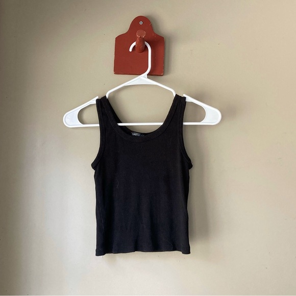 Splash Black Crop Tank Top M - Picture 1 of 5